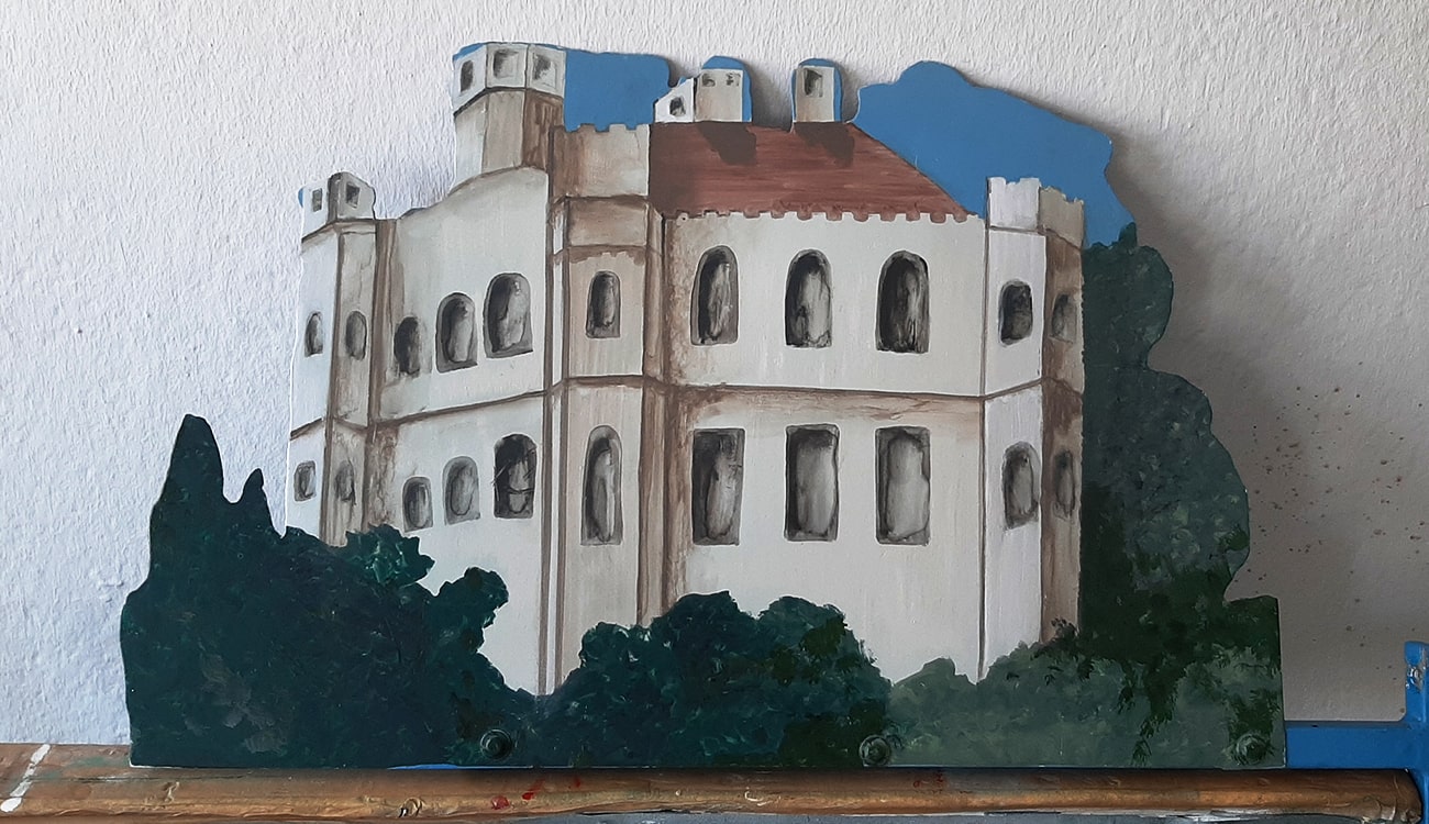 Maibaum Schilder Schloss Possenhofen